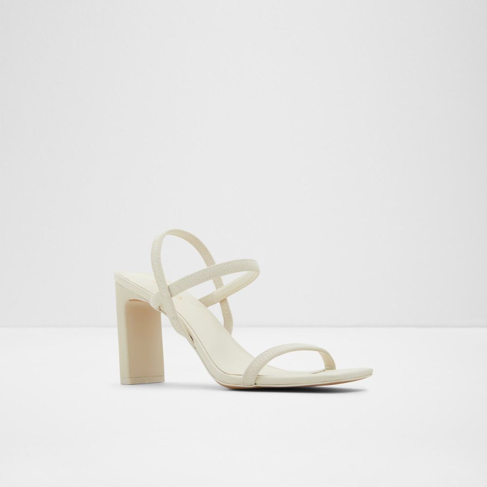 Dámské Blokové Podpatky Aldo Okurr Strappy heeled sandal Bílé | 56183WLFO