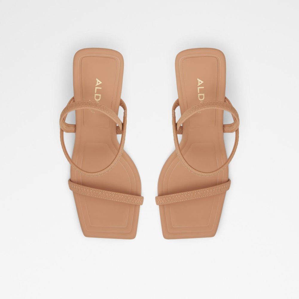 Dámské Blokové Podpatky Aldo Okurra Strappy heeled sandal Béžový | 29610XKBA