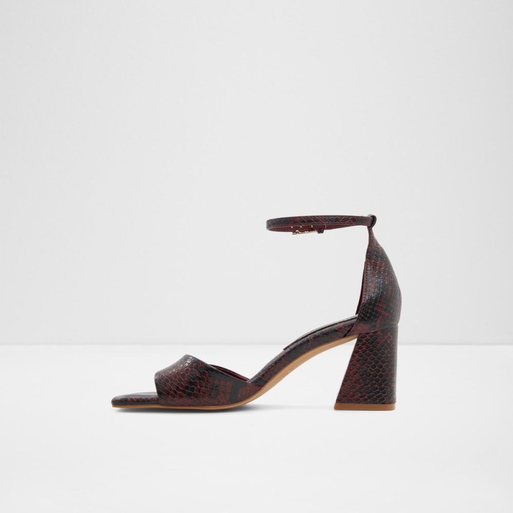 Dámské Blokové Podpatky Aldo Safdie Ankle strap heeled sandal Červené | 40389BADM