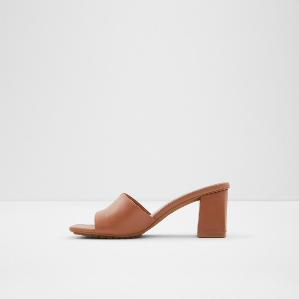 Dámské Blokové Podpatky Aldo Velalith High heel sandal - Block heel Hnědé | 70314RYJL