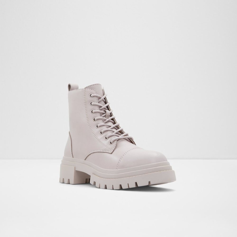 Dámské Bojové boty Aldo Bigmark Combat boots - Lug sole Šedé | 23796VFEM