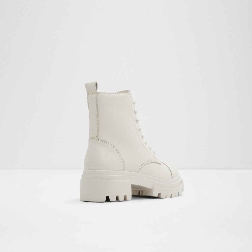 Dámské Bojové boty Aldo Bigmark Combat boots - Lug sole Bílé | 03256RHGA