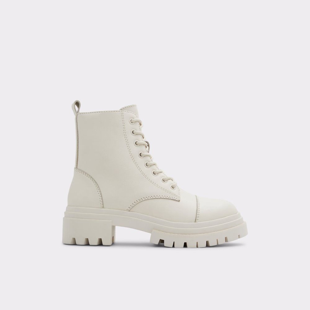 Dámské Bojové boty Aldo Bigmark Combat boots - Lug sole Bílé | 03256RHGA