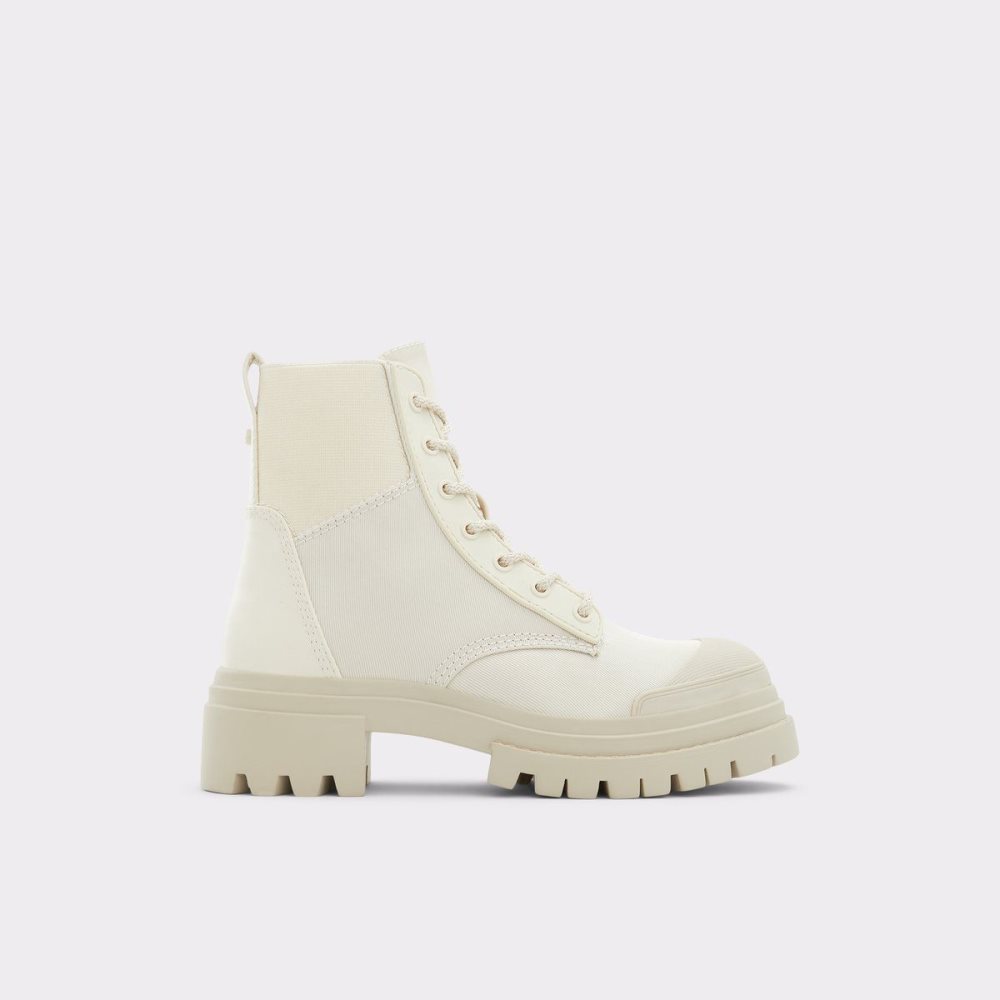 Dámské Bojové boty Aldo Charline Combat boot - Lug sole Bílé | 95714BTHQ