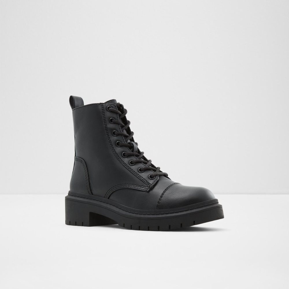 Dámské Bojové boty Aldo Goer Combat boots - Lug sole Černé | 24308HWPS