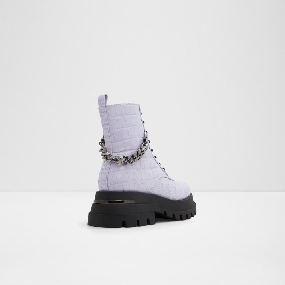 Dámské Bojové boty Aldo Grandeur Combat boots - Lug sole Fialové | 38257WRUQ