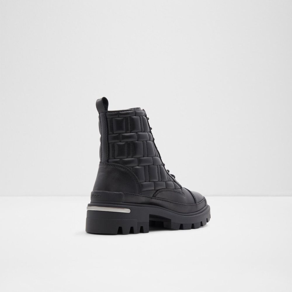 Dámské Bojové boty Aldo Quilt Combat boots - Lug sole Černé | 40893AVGW