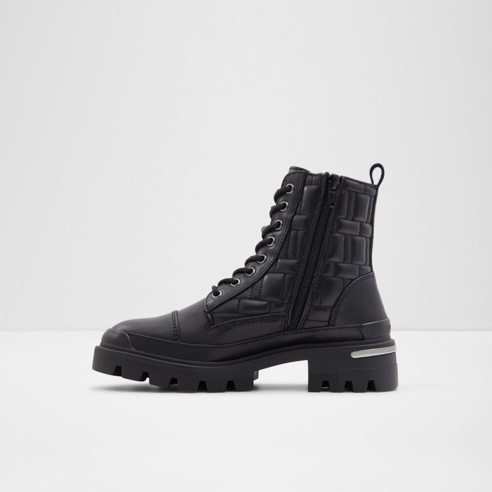 Dámské Bojové boty Aldo Quilt Combat boots - Lug sole Černé | 40893AVGW