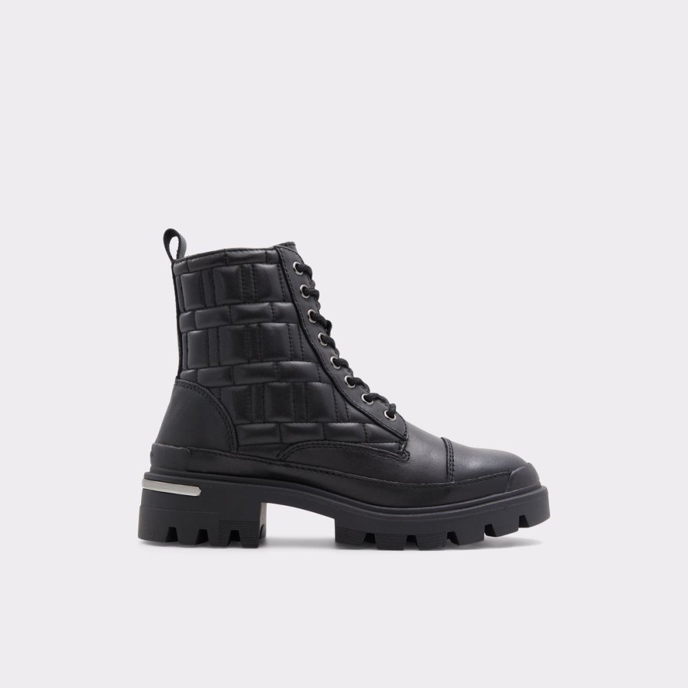 Dámské Bojové boty Aldo Quilt Combat boots - Lug sole Černé | 40893AVGW