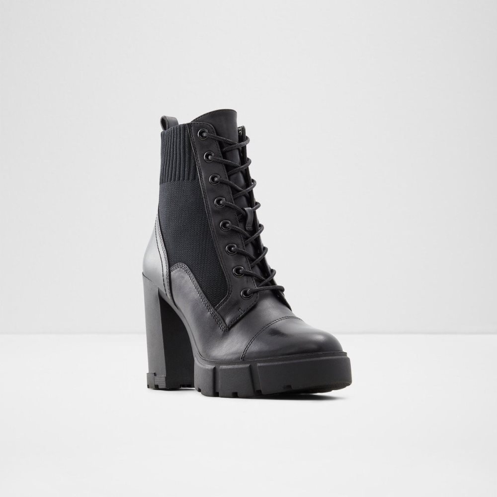 Dámské Bojové boty Aldo Rebel Combat boots - Lug sole Černé | 85164AIHT