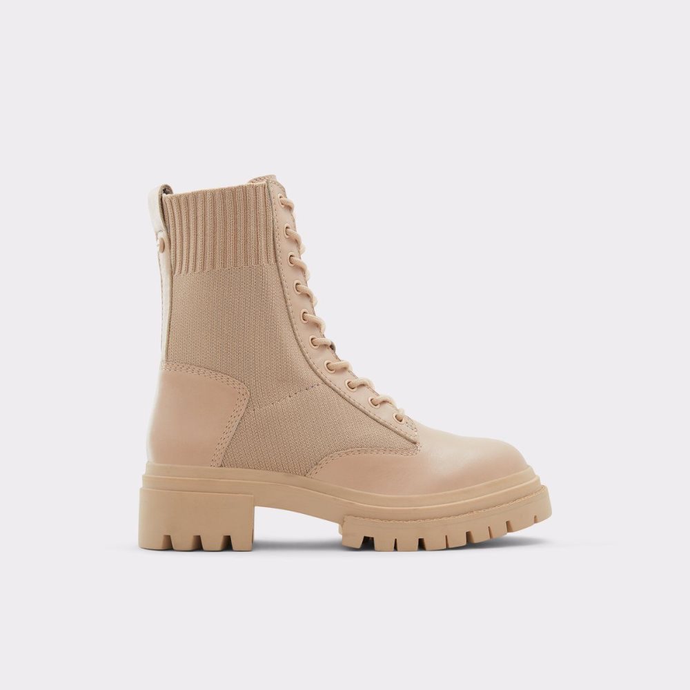 Dámské Bojové boty Aldo Reflow Combat ankle boot - Lug sole Béžový | 20541JRXQ