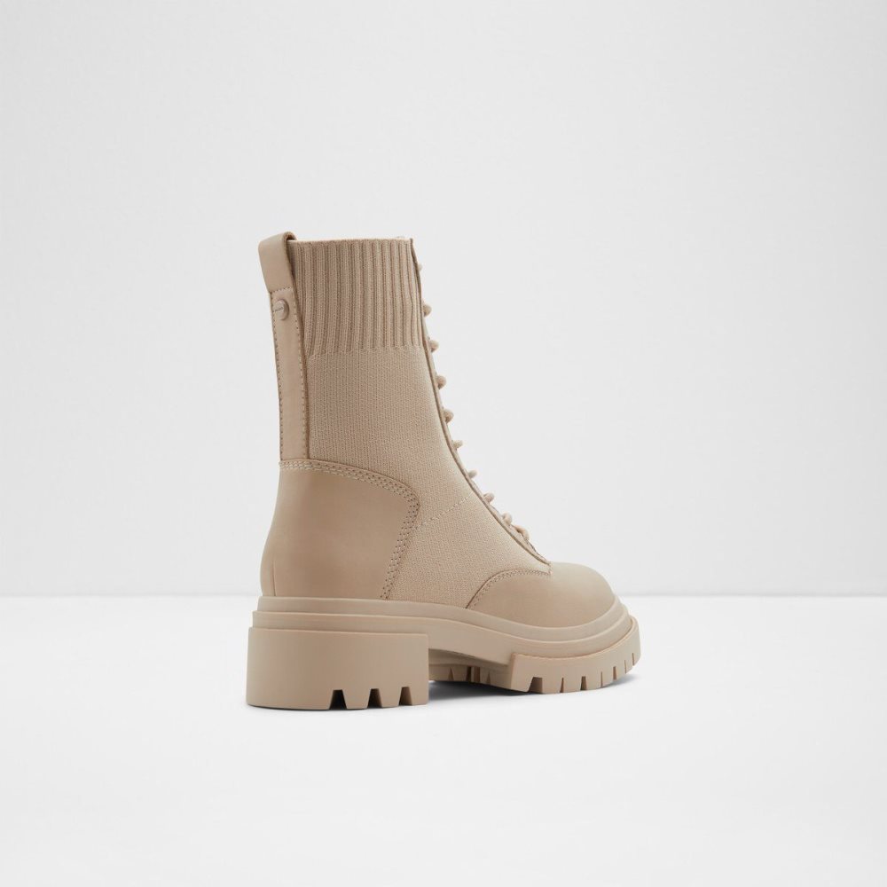 Dámské Bojové boty Aldo Reflow Combat boots - Lug sole Světle Béžový | 06493LSCM