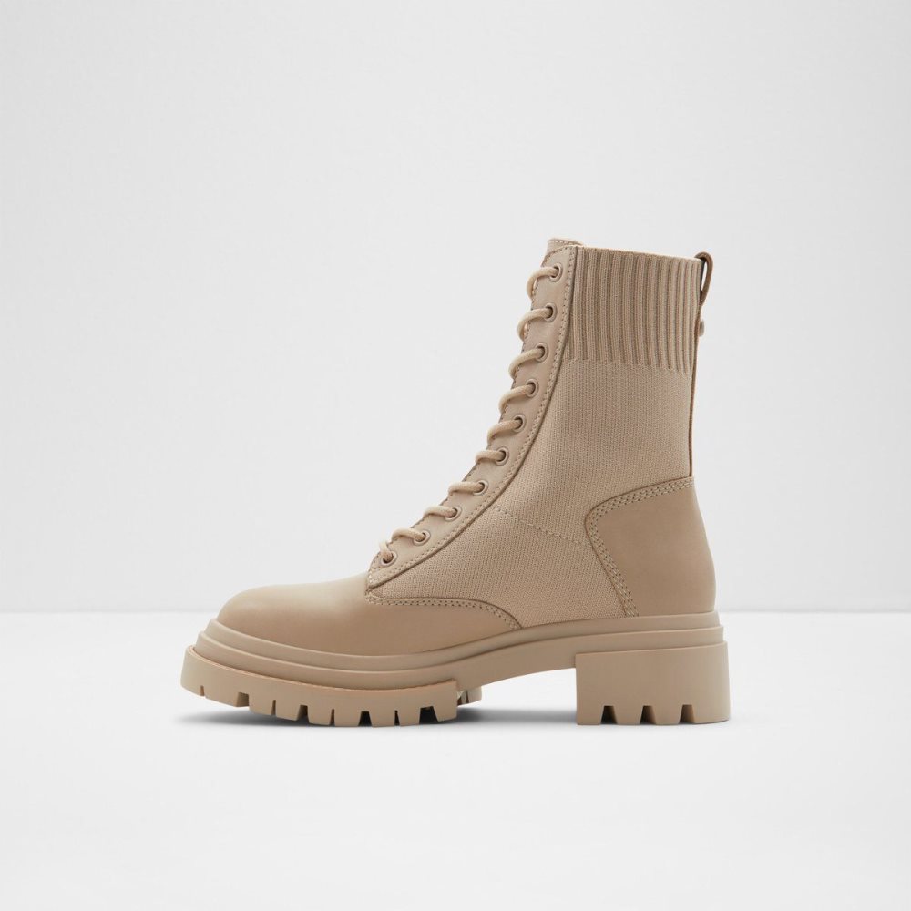 Dámské Bojové boty Aldo Reflow Combat boots - Lug sole Světle Béžový | 06493LSCM