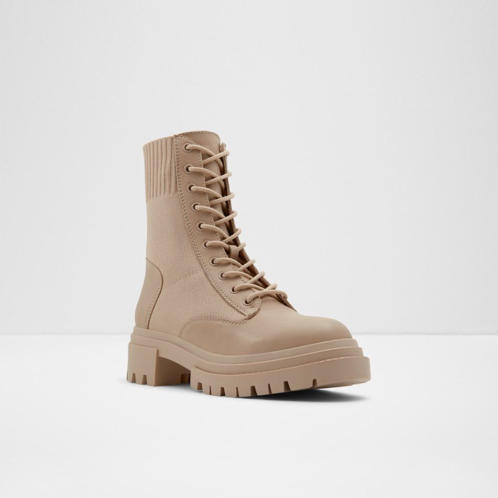 Dámské Bojové boty Aldo Reflow Combat boots - Lug sole Světle Béžový | 06493LSCM