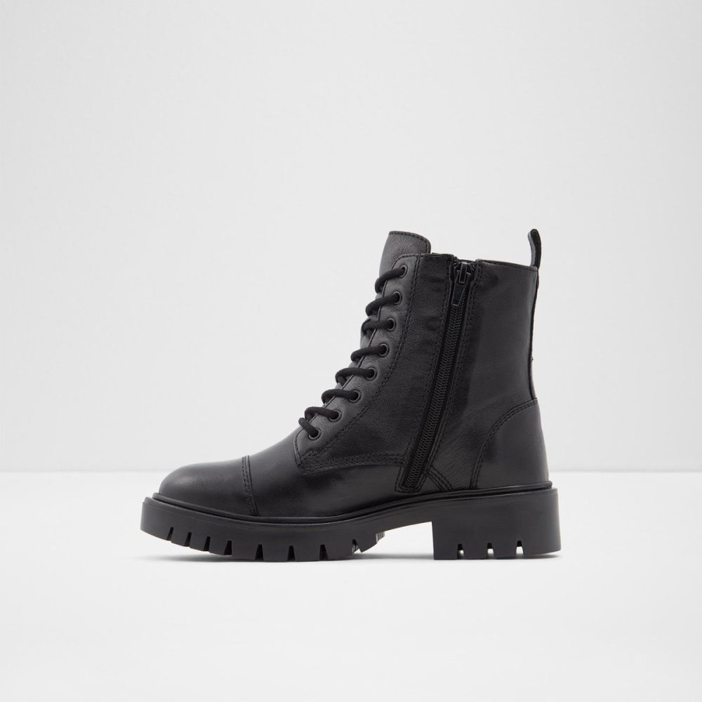 Dámské Bojové boty Aldo Reilly Lace up boot - Block heel Černé | 84052NCJS