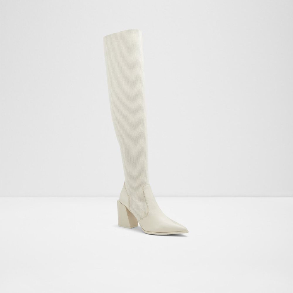 Dámské Boty Aldo Ganini Knee-high boot Bílé | 13756JANT