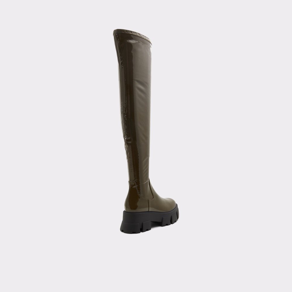 Dámské Boty Aldo Grandmode Over-the-knee boot - Lug sole Hnědožlutý | 12760QSZL