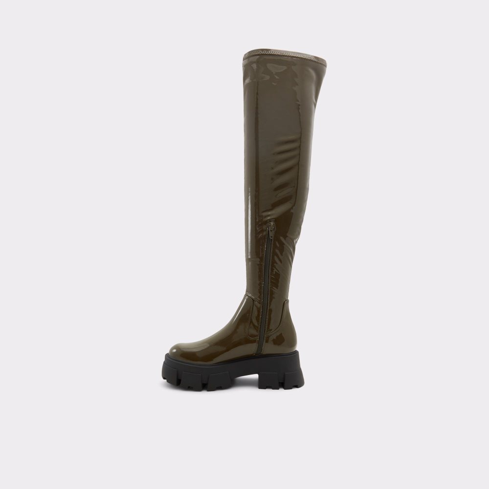 Dámské Boty Aldo Grandmode Over-the-knee boot - Lug sole Hnědožlutý | 12760QSZL