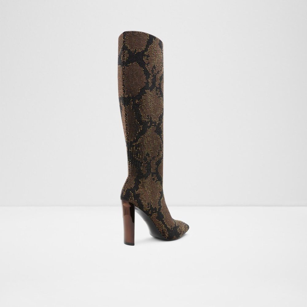 Dámské Boty Aldo Gwenith Knee-high boot - Block heel Hnědé | 48613AXLT