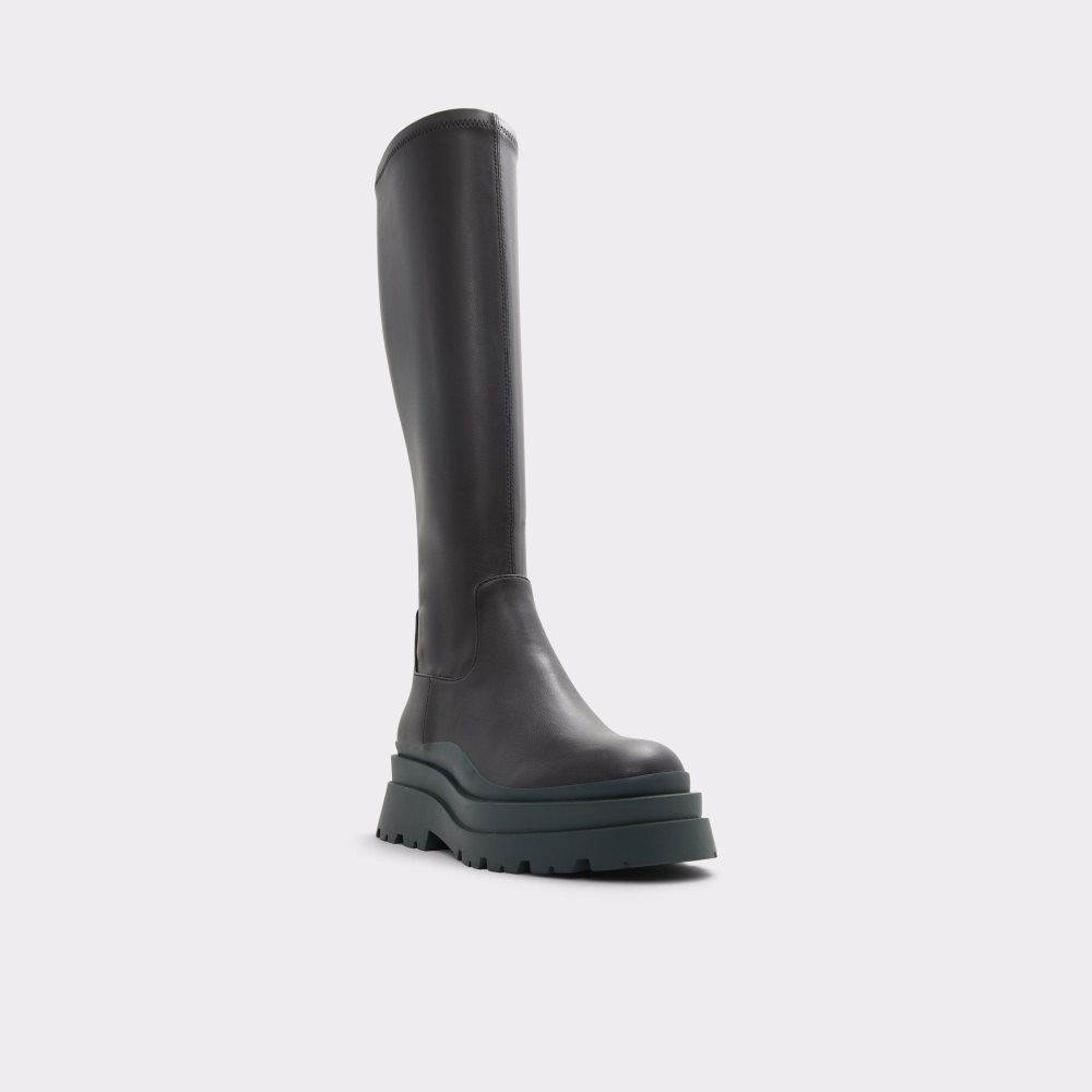 Dámské Boty Aldo Majorr Knee-high boot - Lug sole Černé | 14768ULOQ