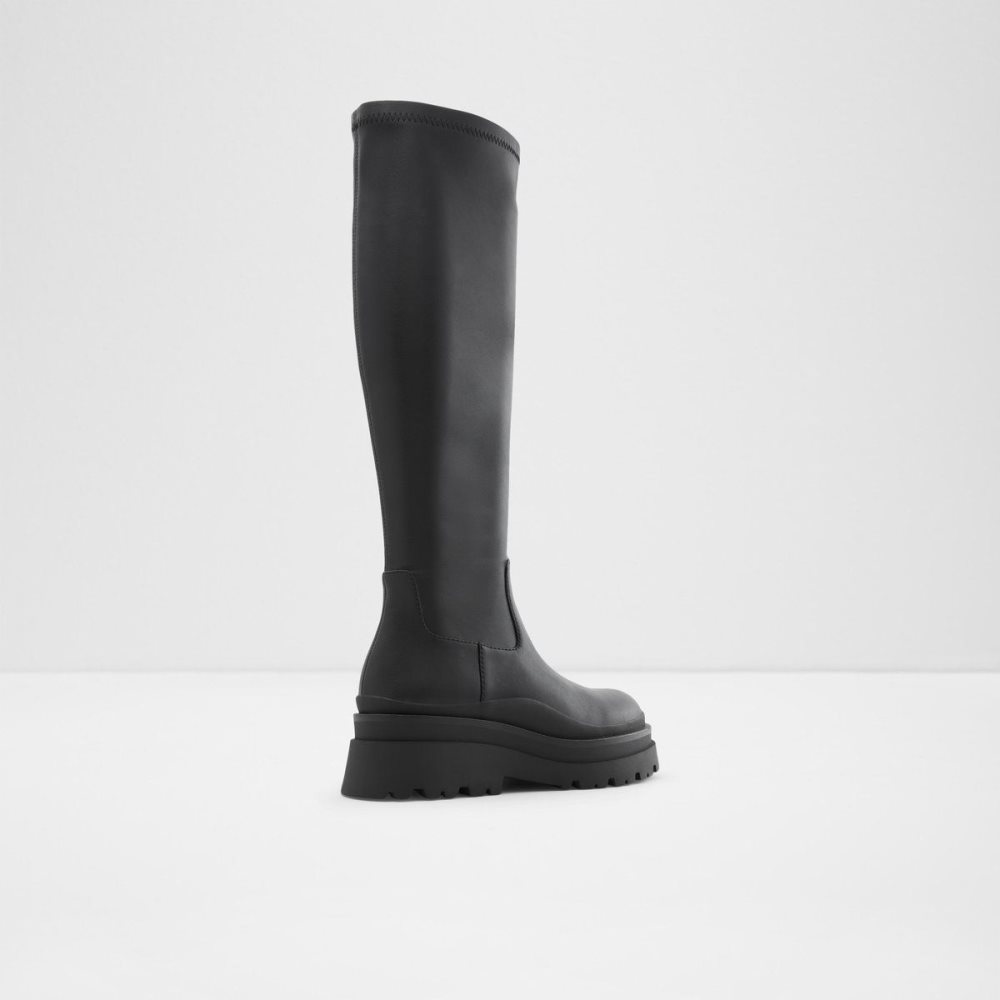 Dámské Boty Aldo Majorr Knee-high boot - Lug sole Černé | 20361ZCBA