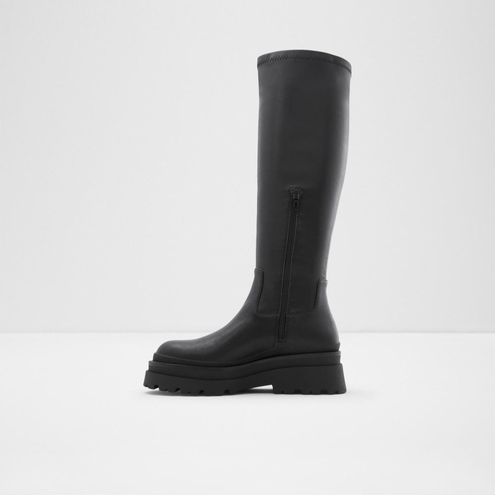 Dámské Boty Aldo Majorr Knee-high boot - Lug sole Černé | 20361ZCBA