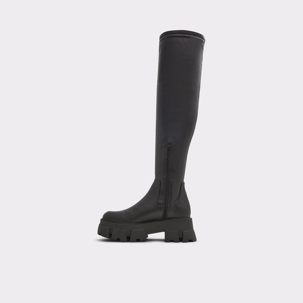 Dámské Boty Aldo Over-the-knee boot - Lug sole Černé | 58130AIRW