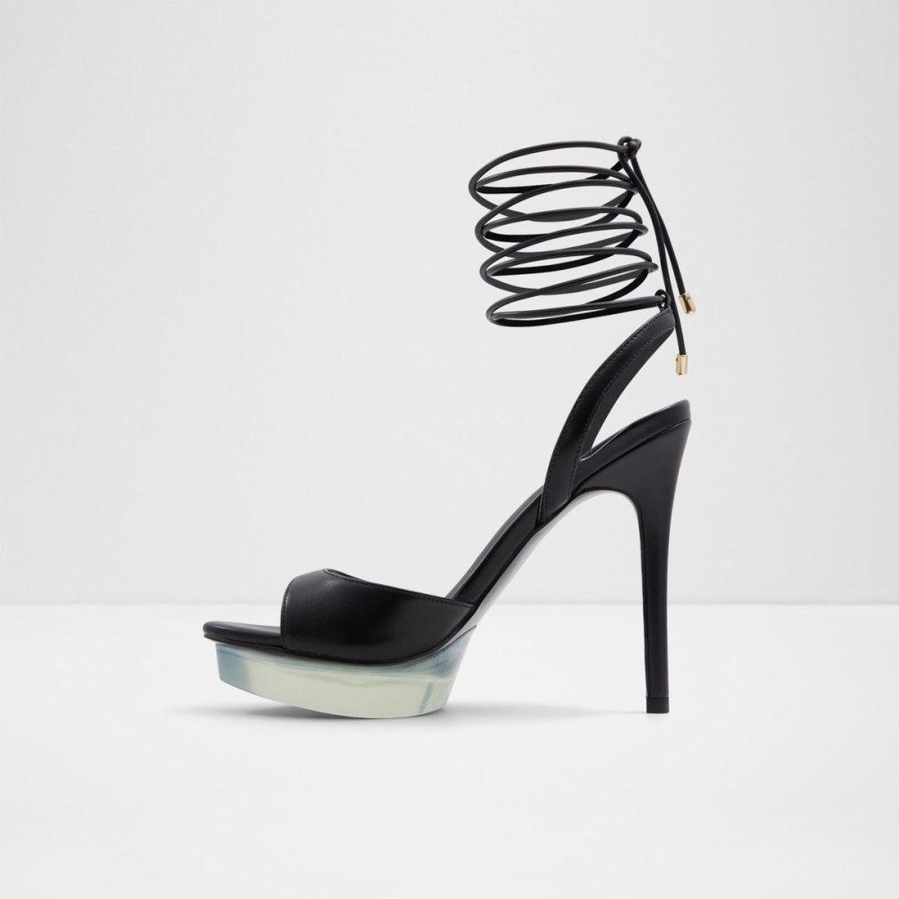 Dámské Boty Na Platformy Aldo Bossis Heeled sandal - Stiletto heel Černé | 31956HDRK