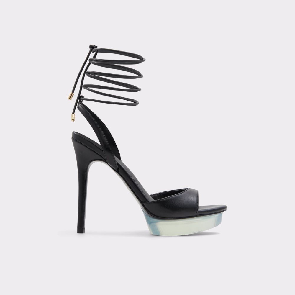 Dámské Boty Na Platformy Aldo Bossis Heeled sandal - Stiletto heel Černé | 31956HDRK