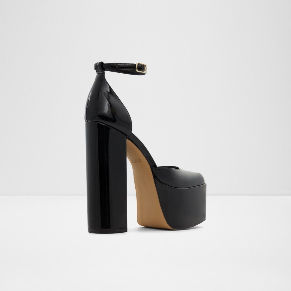 Dámské Boty Na Platformy Aldo Craybaen Ankle strap heeled shoe - Plateforme Černé | 81694ELHA