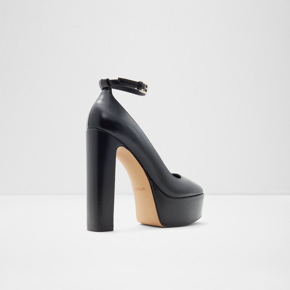 Dámské Boty Na Platformy Aldo Fonda Ankle strap heeled shoe - Plateforme Černé | 01597UGXY