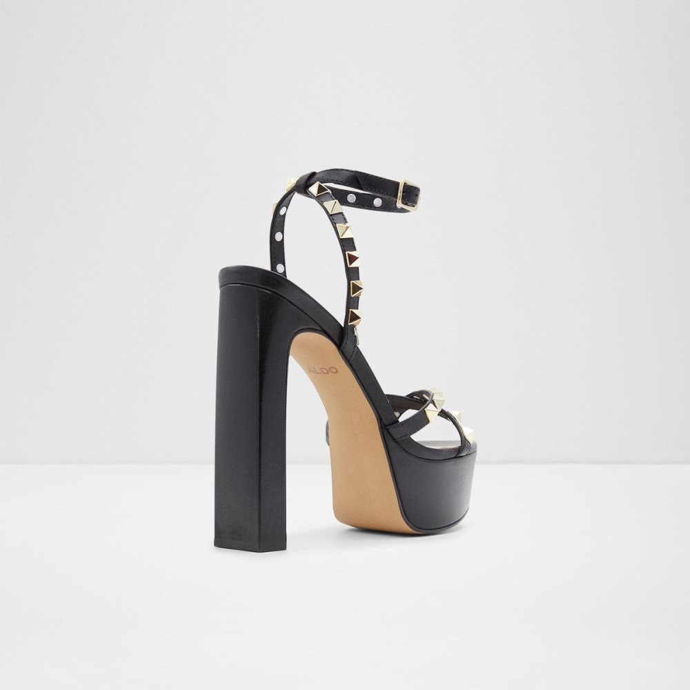 Dámské Boty Na Platformy Aldo Geegully Ankle strap heeled sandal - Plateforme Černé | 26097DTLC