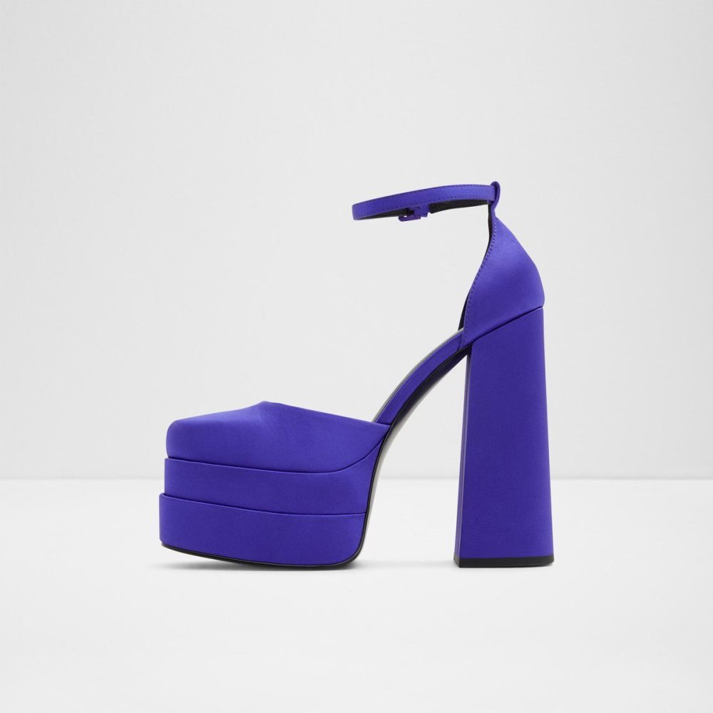 Dámské Boty Na Platformy Aldo Grandle Ankle strap heeled shoe - Plateforme Světle Fialové | 21547SRNB