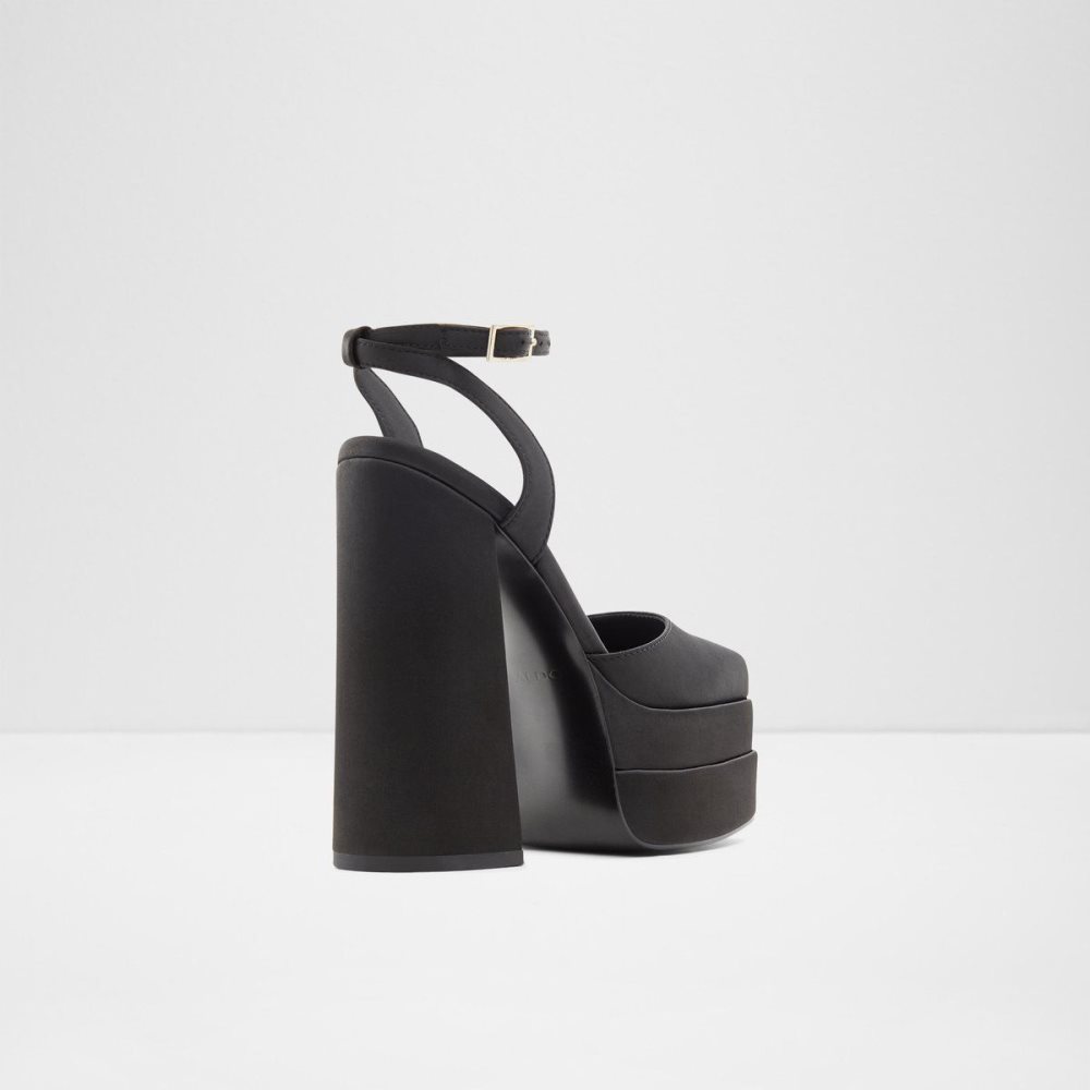 Dámské Boty Na Platformy Aldo Kersaudy Ankle strap heeled shoe - Plateforme Černé | 91850SMQO