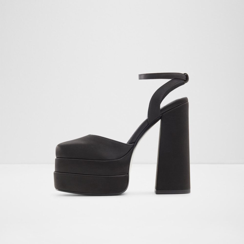 Dámské Boty Na Platformy Aldo Kersaudy Ankle strap heeled shoe - Plateforme Černé | 91850SMQO