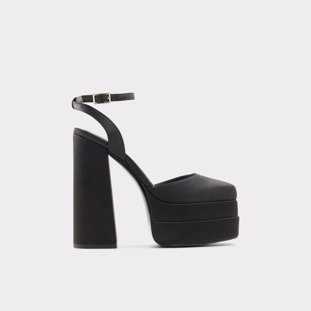 Dámské Boty Na Platformy Aldo Kersaudy Ankle strap heeled shoe - Plateforme Černé | 91850SMQO