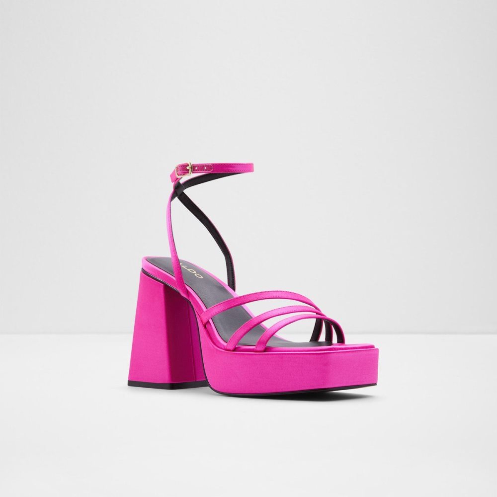 Dámské Boty Na Platformy Aldo Landabriver Strappy heeled sandal - Plateforme Světle Růžové | 24860WGQN