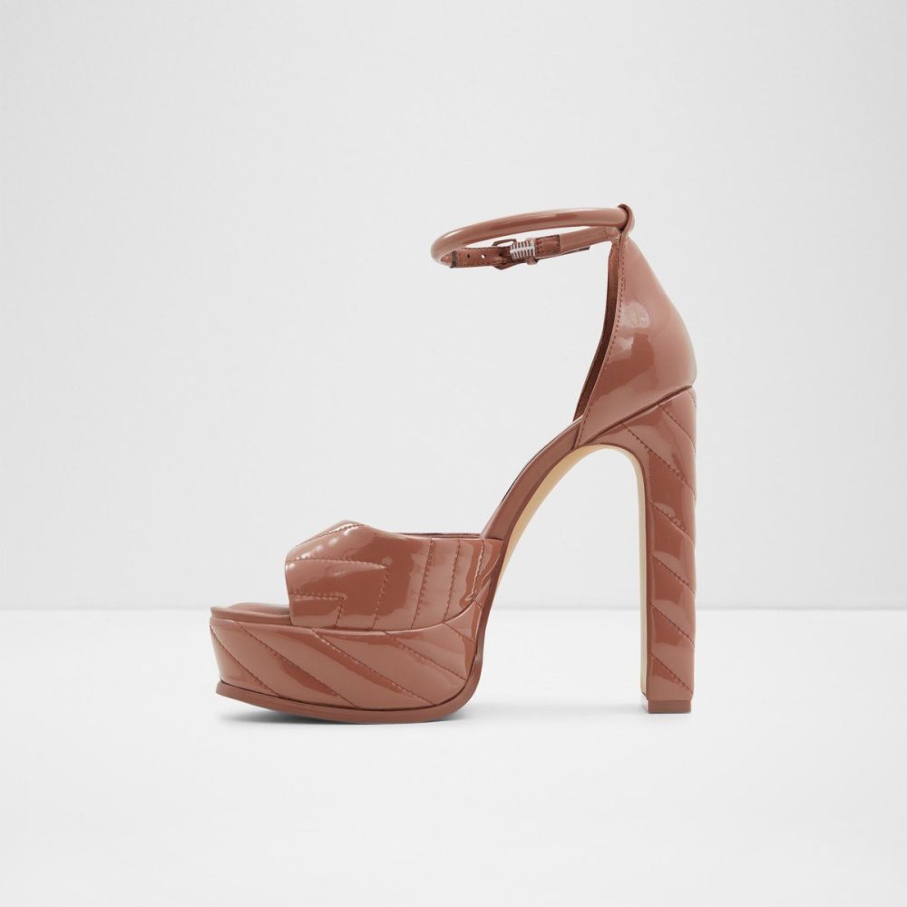 Dámské Boty Na Platformy Aldo Milena Ankle strap heeled sandal - Plateforme Červené | 52690BISF