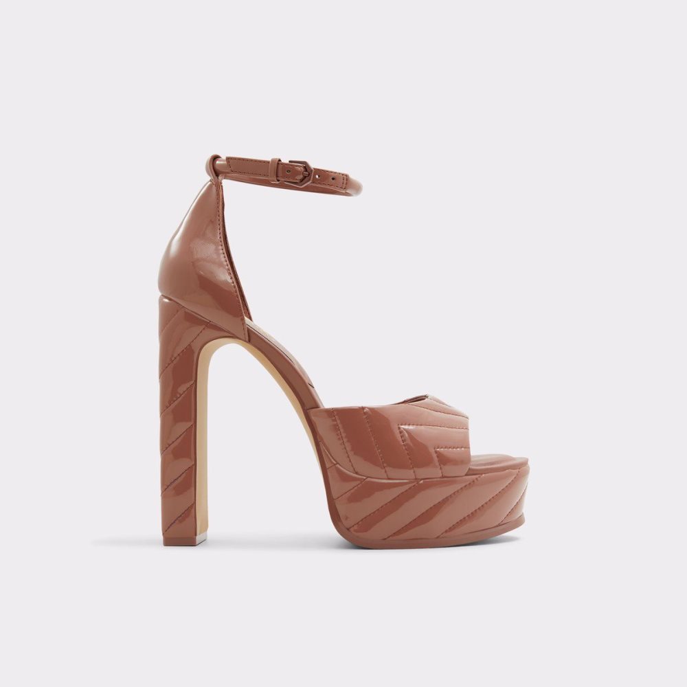 Dámské Boty Na Platformy Aldo Milena Ankle strap heeled sandal - Plateforme Červené | 52690BISF