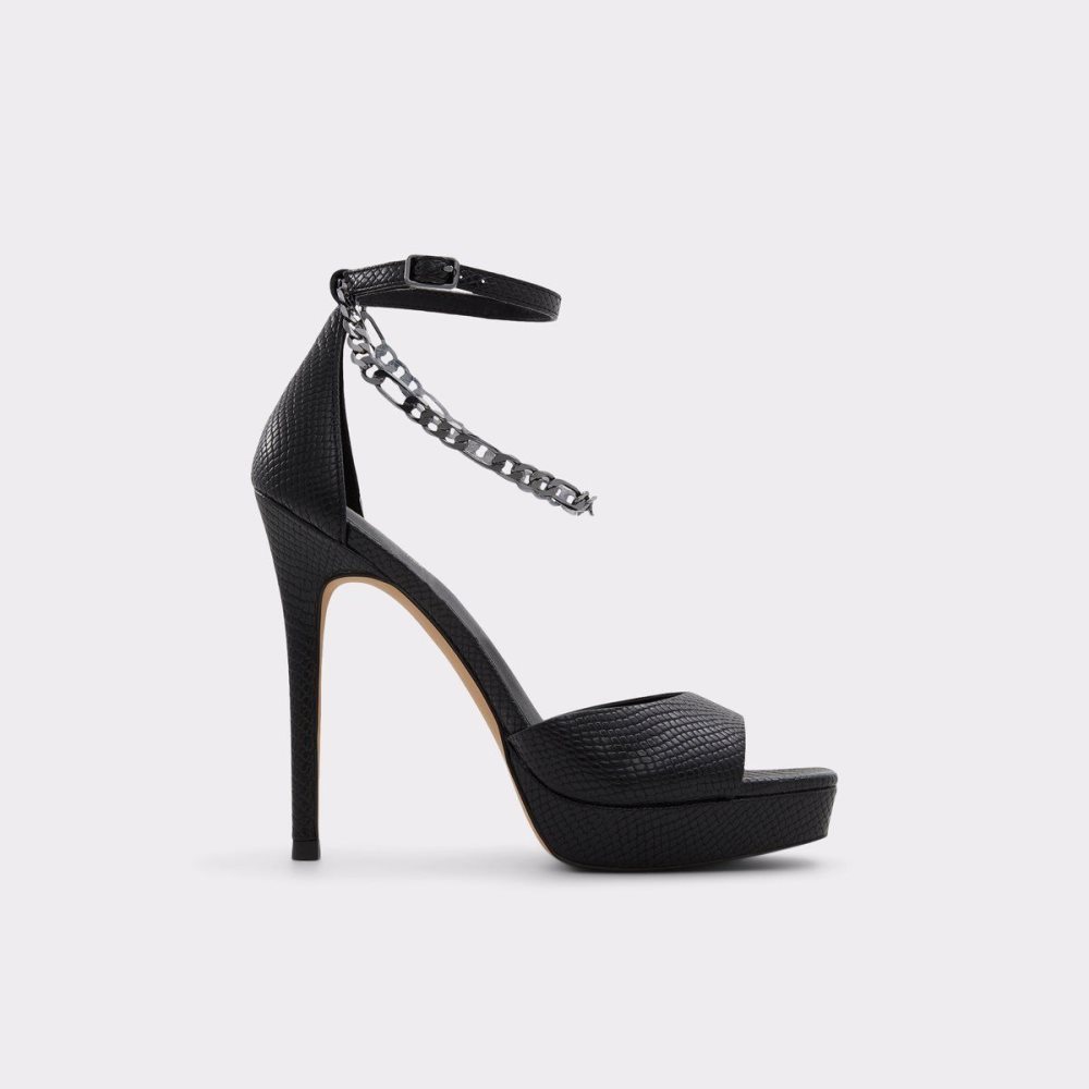 Dámské Boty Na Platformy Aldo Prisilla Heeled sandal - Stiletto heel Černé | 17608SWEA