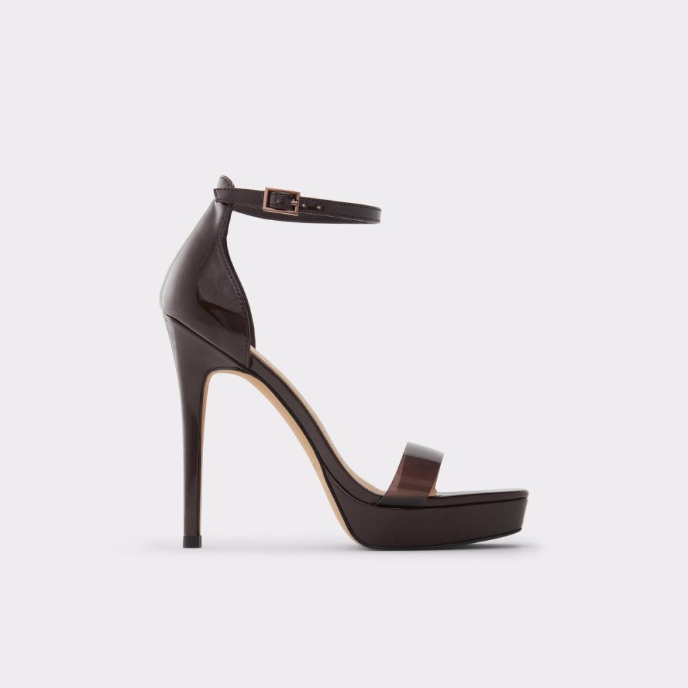 Dámské Boty Na Platformy Aldo Scarlett High heel sandal - Stiletto heel Tmavě Hnědé | 78916CYMN