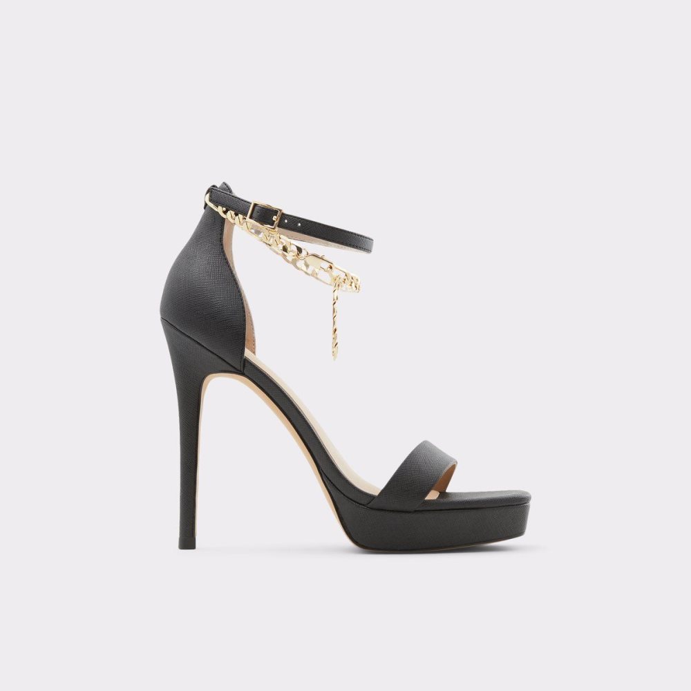 Dámské Boty Na Platformy Aldo Scarlettchain Heeled sandal - Stiletto heel Černé | 32950DALC