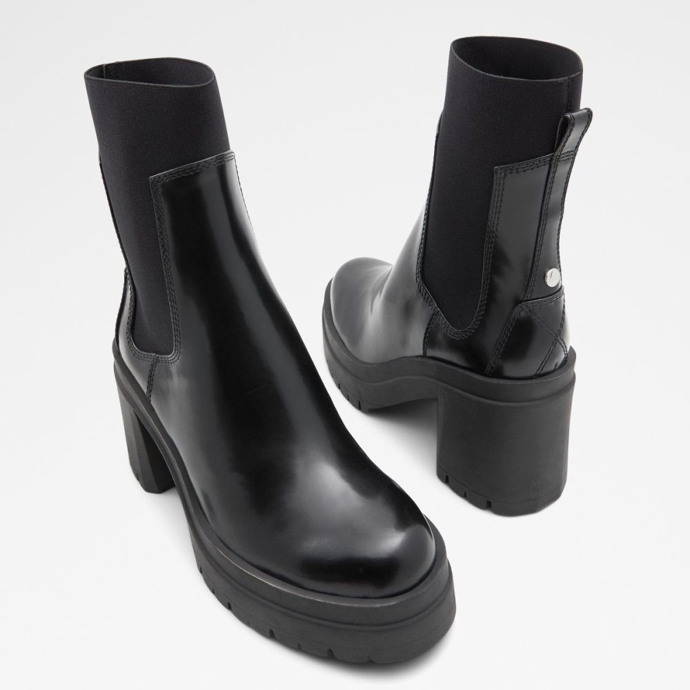 Dámské Chelsea Boty Aldo Bigmood Chelsea boot - Lug sole Černé | 85432PGHY