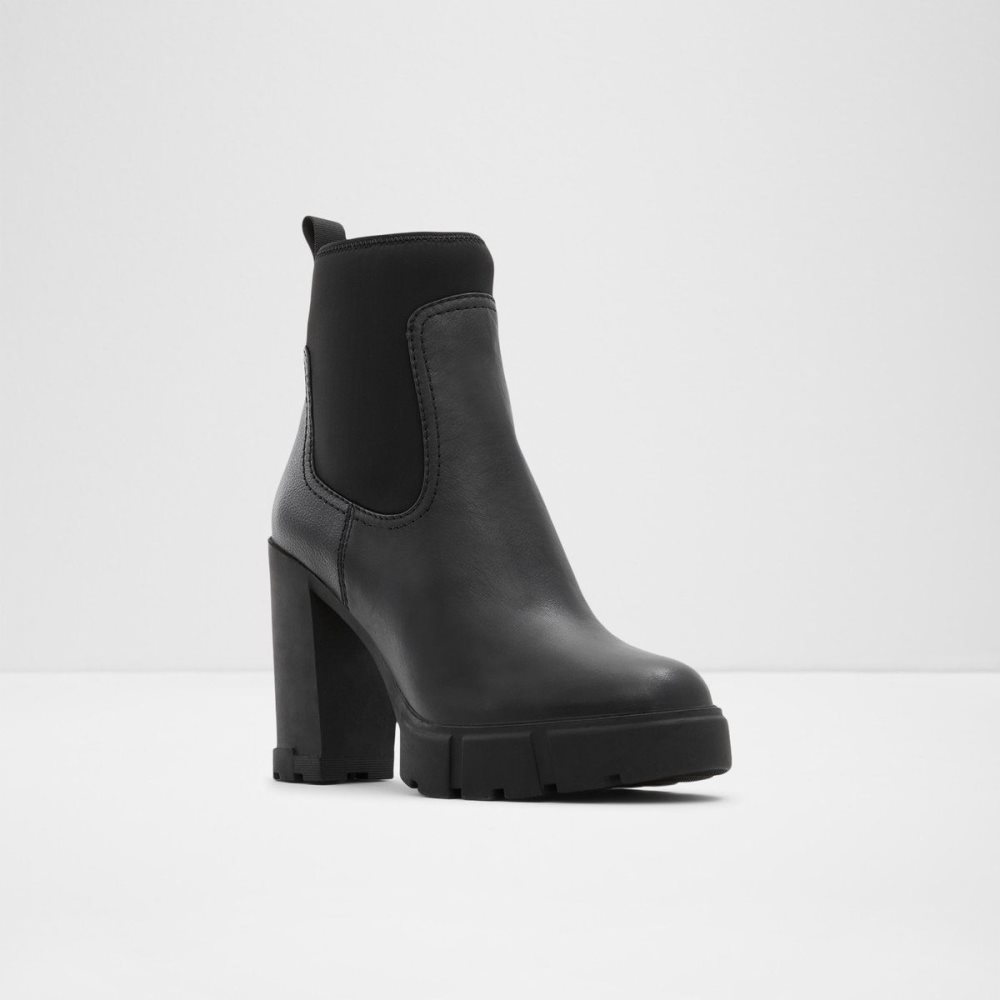 Dámské Chelsea Boty Aldo Bolder Ankle boot - Lug sole Černé | 96158TUIC