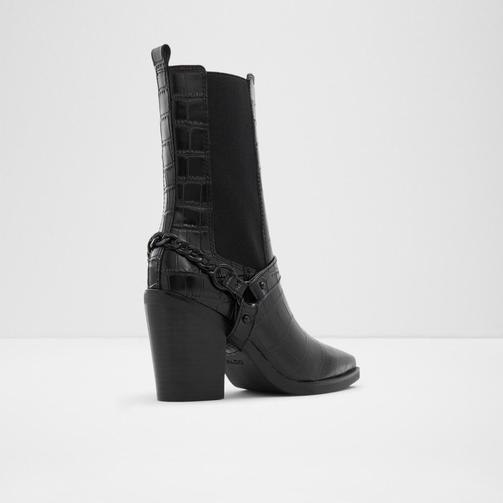 Dámské Chelsea Boty Aldo Campera Western ankle boot - Block heel Černé | 63541DWCZ