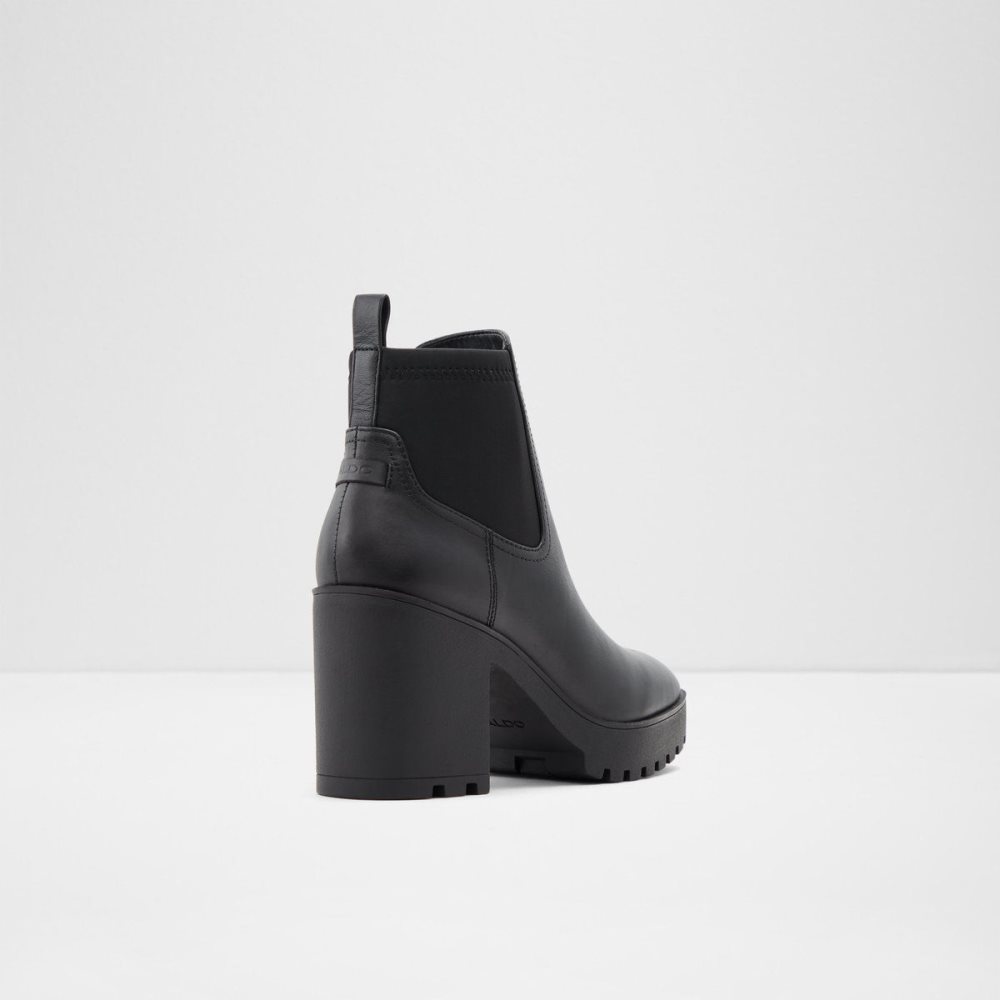 Dámské Chelsea Boty Aldo Chetta Chelsea boot - Lug sole Černé | 92670JFYM