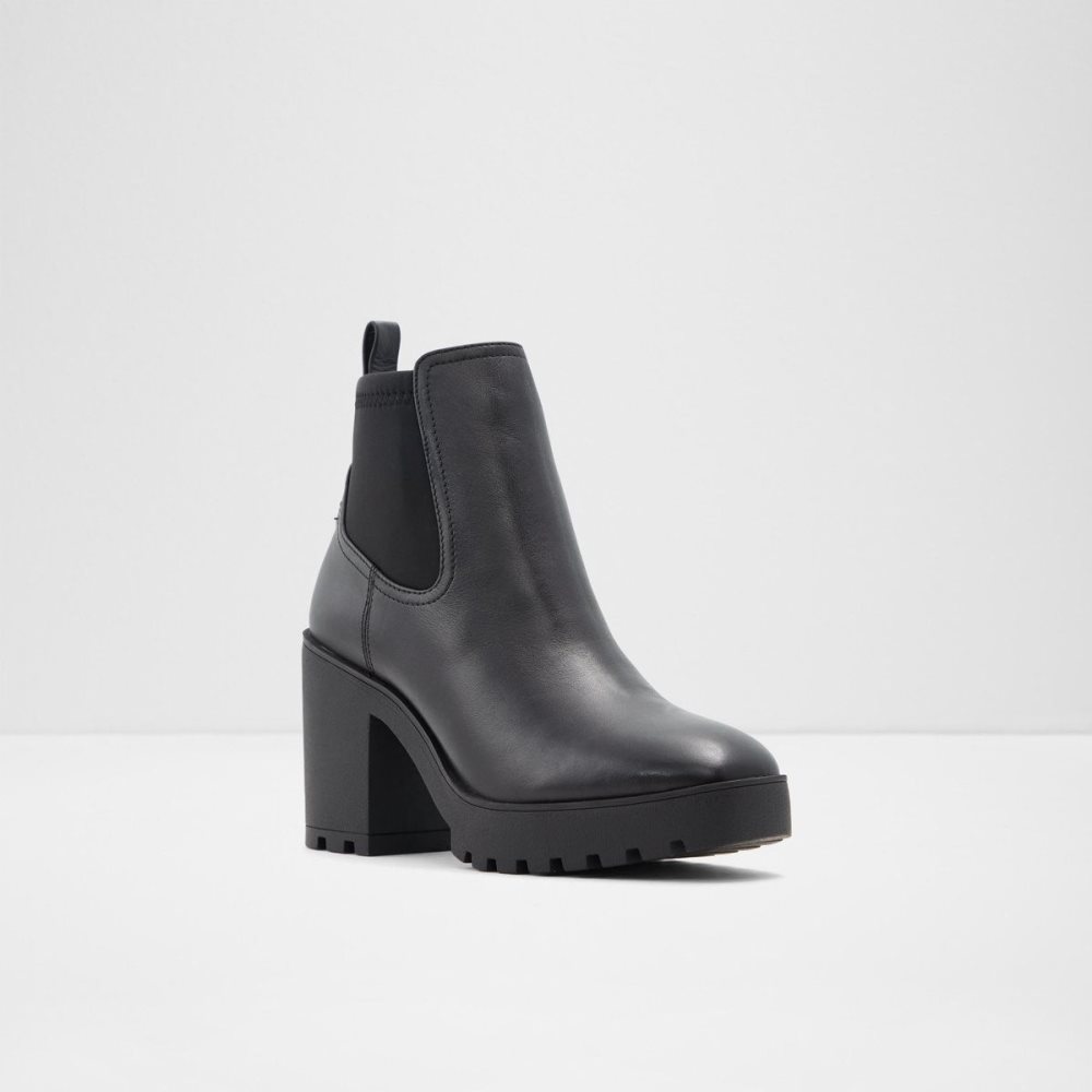 Dámské Chelsea Boty Aldo Chetta Chelsea boot - Lug sole Černé | 92670JFYM