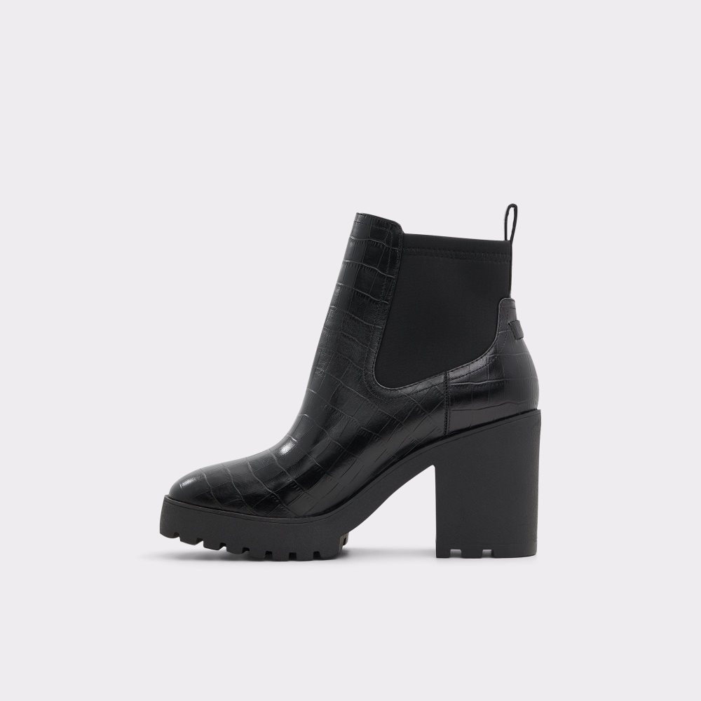 Dámské Chelsea Boty Aldo Chetta Chelsea boot - Lug sole Černé | 21630NUGS