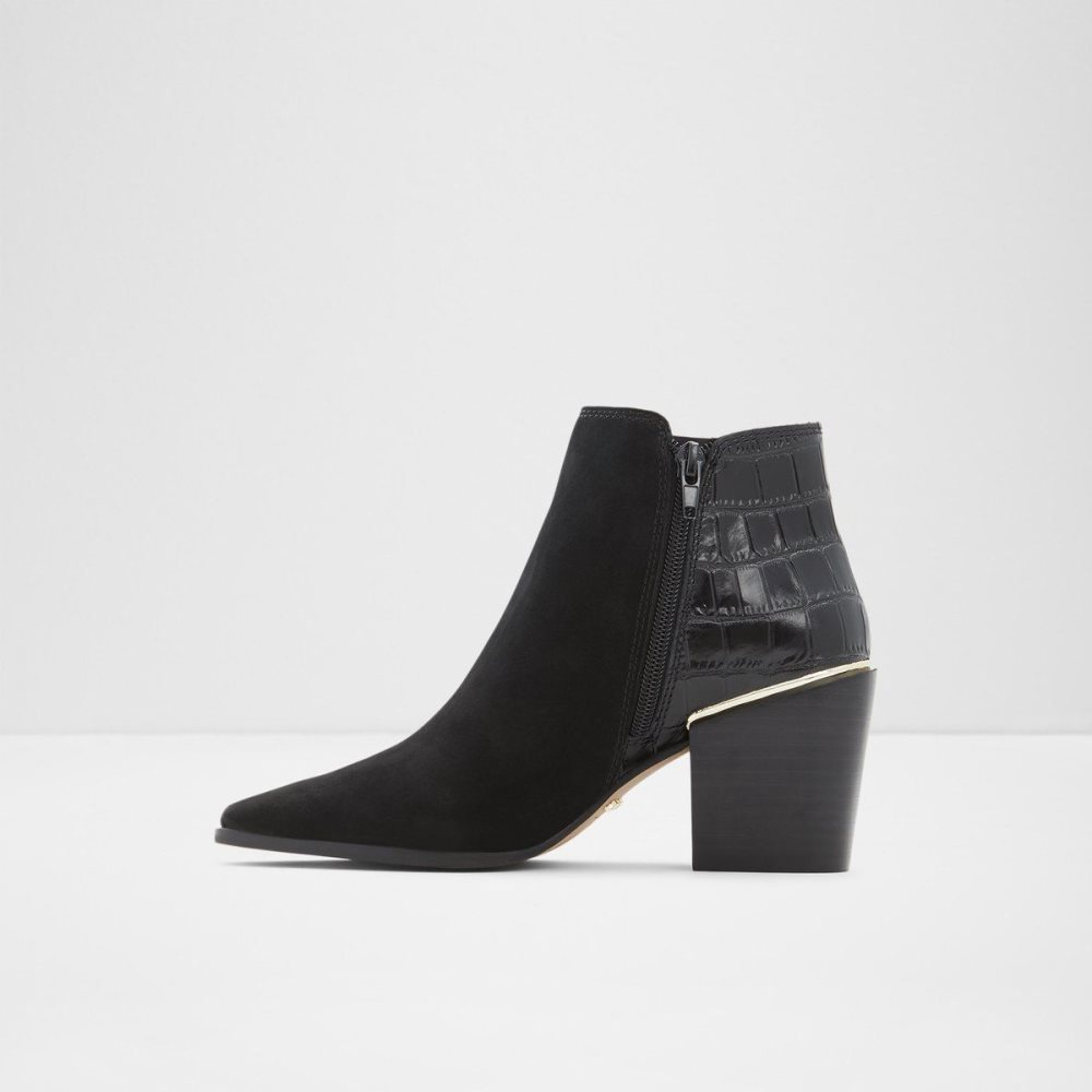 Dámské Kotníkové Boty Aldo Equina Ankle boot - Block heel Černé | 46572AJKH