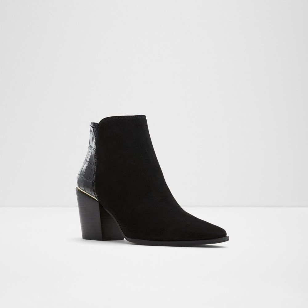 Dámské Kotníkové Boty Aldo Equina Ankle boot - Block heel Černé | 46572AJKH